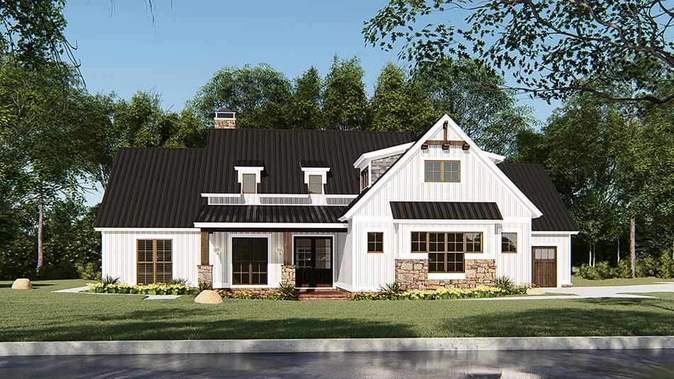 4-Bedroom, 1897 Sq Ft Farmhouse Home - Plan #193-1145 - Main Exterior