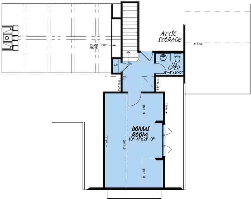 Floor Plan Bonus Room