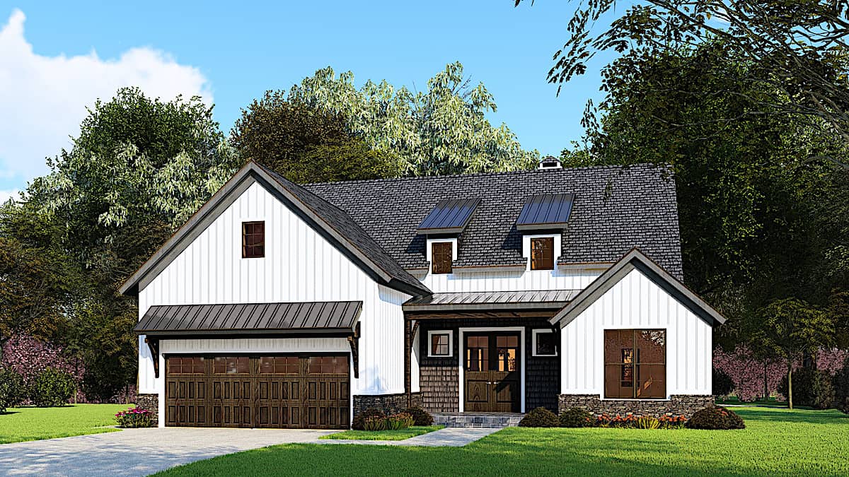 3-Bedroom, 1998 Sq Ft Ranch Home - Plan #193-1162 - Main Exterior