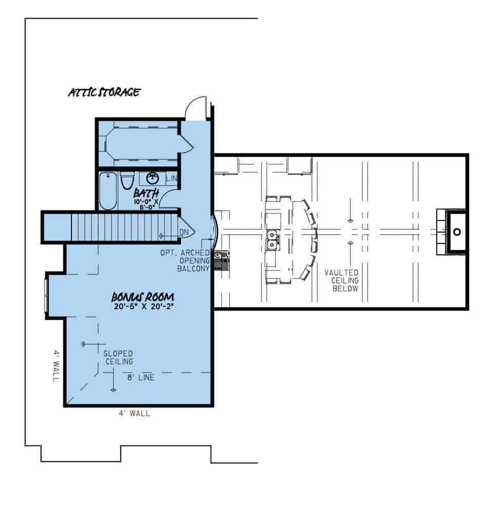 Floor Plan Bonus Room