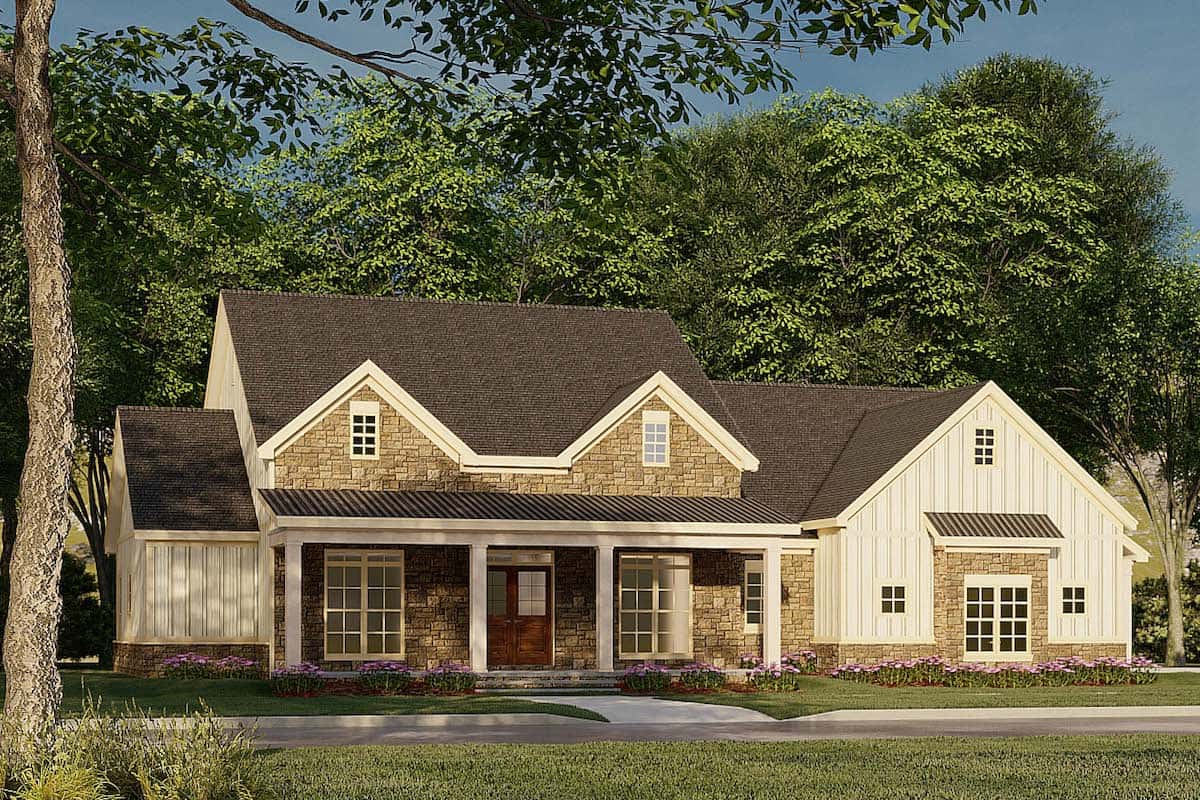 3-Bedroom, 2120 Sq Ft Farmhouse Home -Plan #193-1185 - Main Exterior
