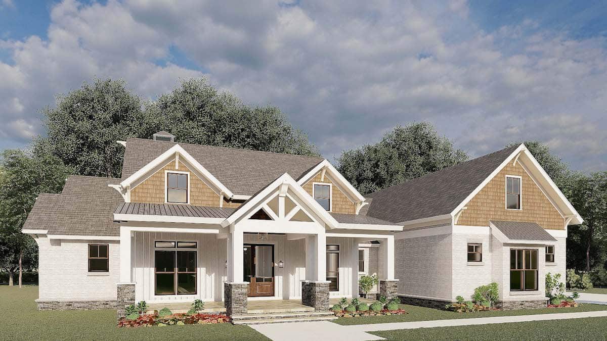 3-Bedroom, 2351 Sq Ft Ranch House - Plan #193-1196 - Front Exterior