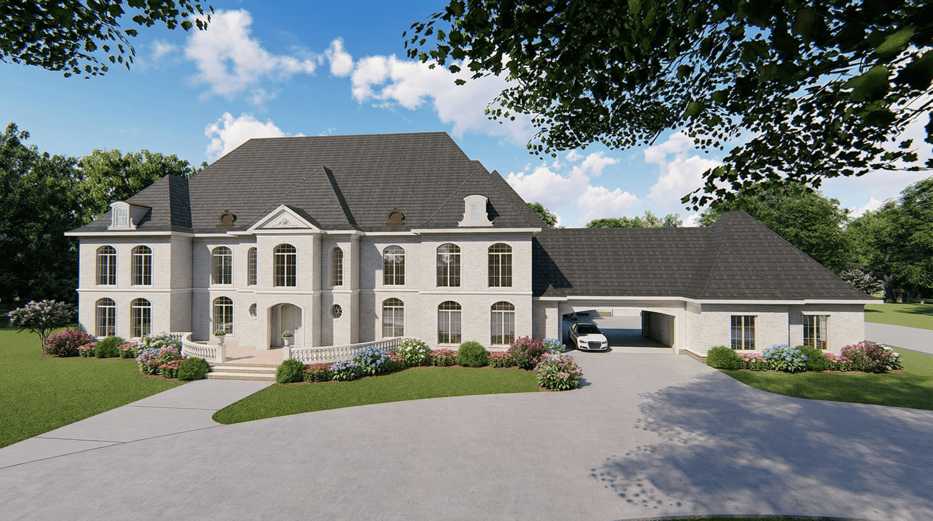 6-Bedroom, 10759 Sq Ft Luxury Home Plan - 193-1223 - Main Exterior