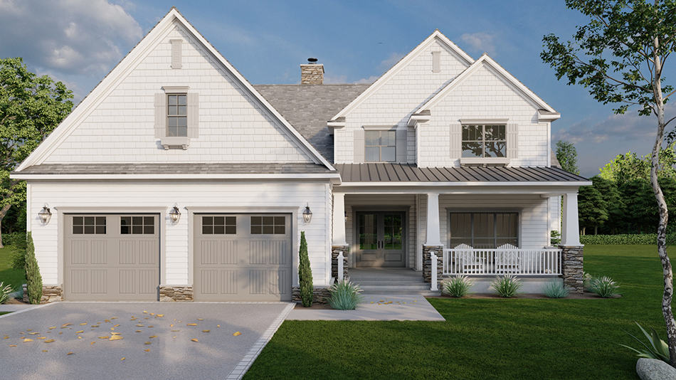 Country Home Plan - 4 Bedrms, 3.5 Baths - 3026 Sq Ft - #193-1252