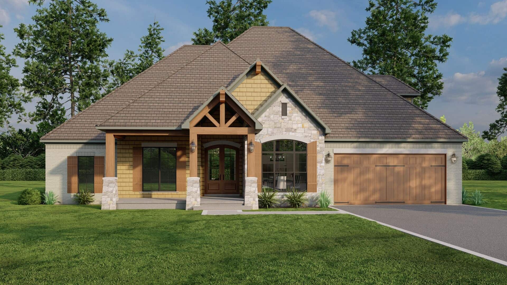 Craftsman Home Plan - 4 Bedrms, 3.5 Baths - 2380 Sq Ft - #193-1293