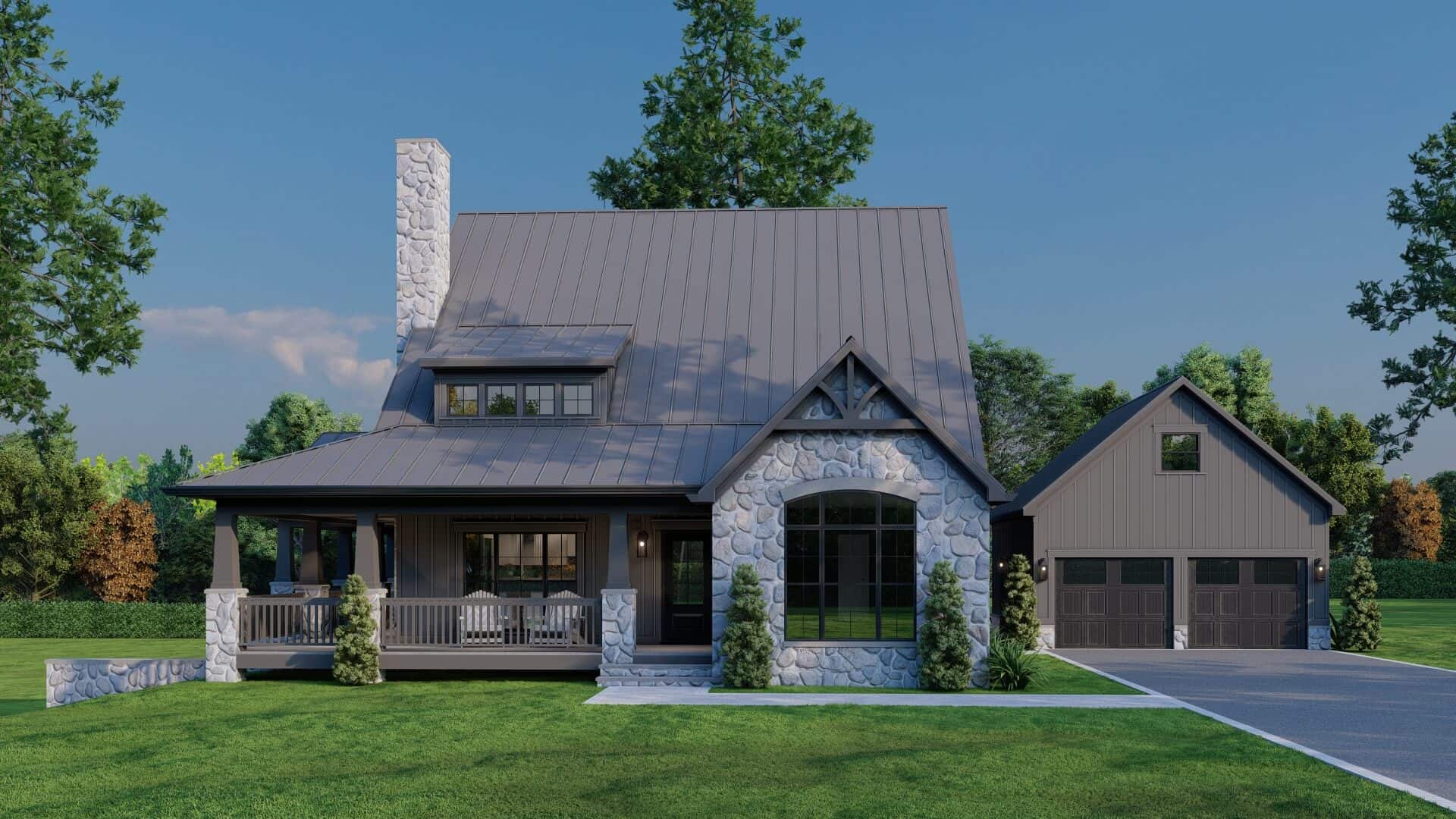 Country Home Plan - 4 Bedrms, 3.5 Baths - 3798 Sq Ft - #193-1355