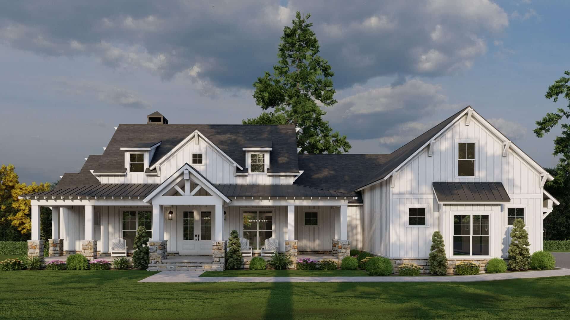 Modern Farmhouse House Plan - 4 Bedrms, 3.5 Baths - 2719 Sq Ft - #193-1359