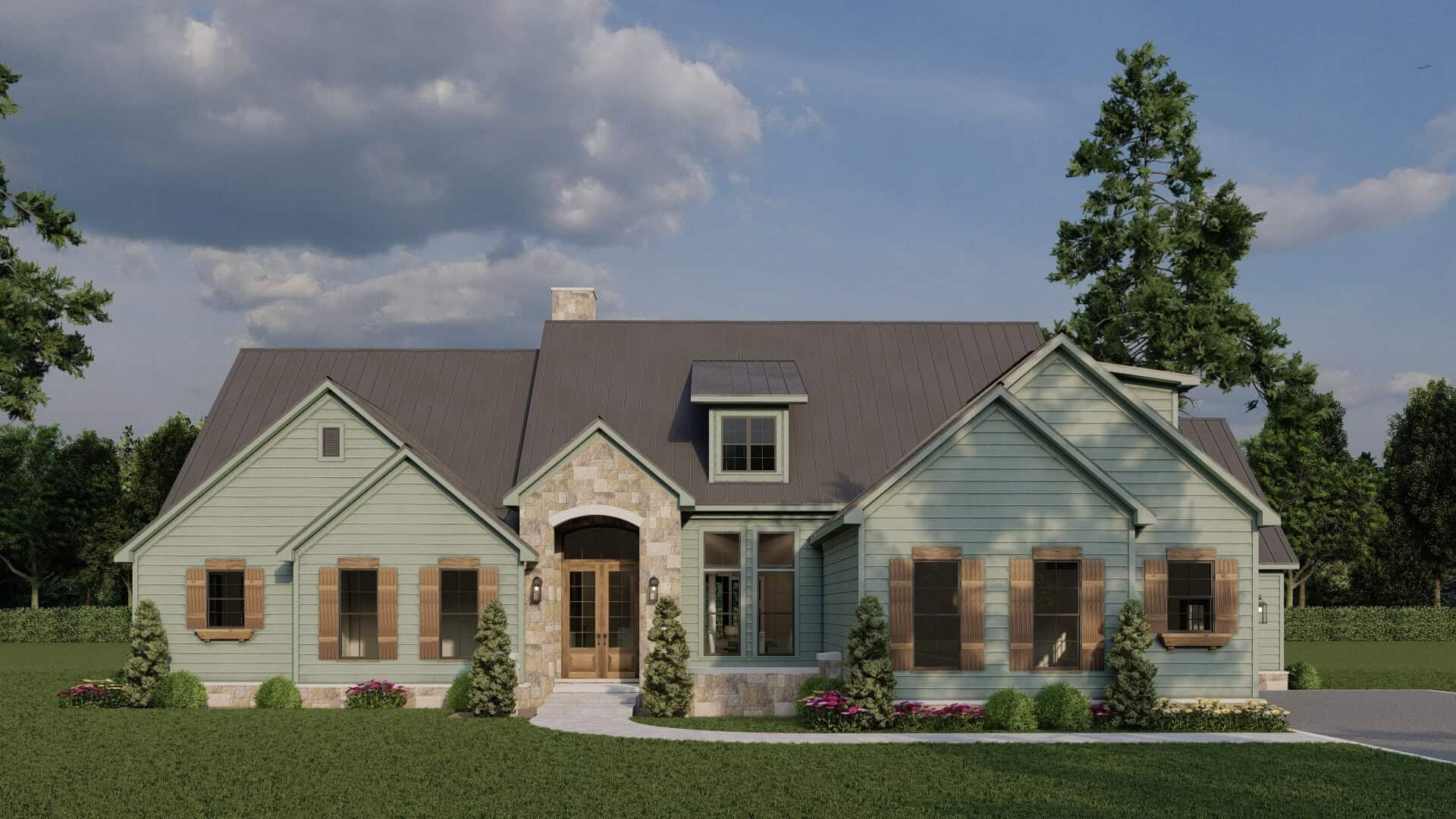 Rustic Floor Plan - 5 Bedrms, 5 Baths - 3049 Sq Ft - #193-1379