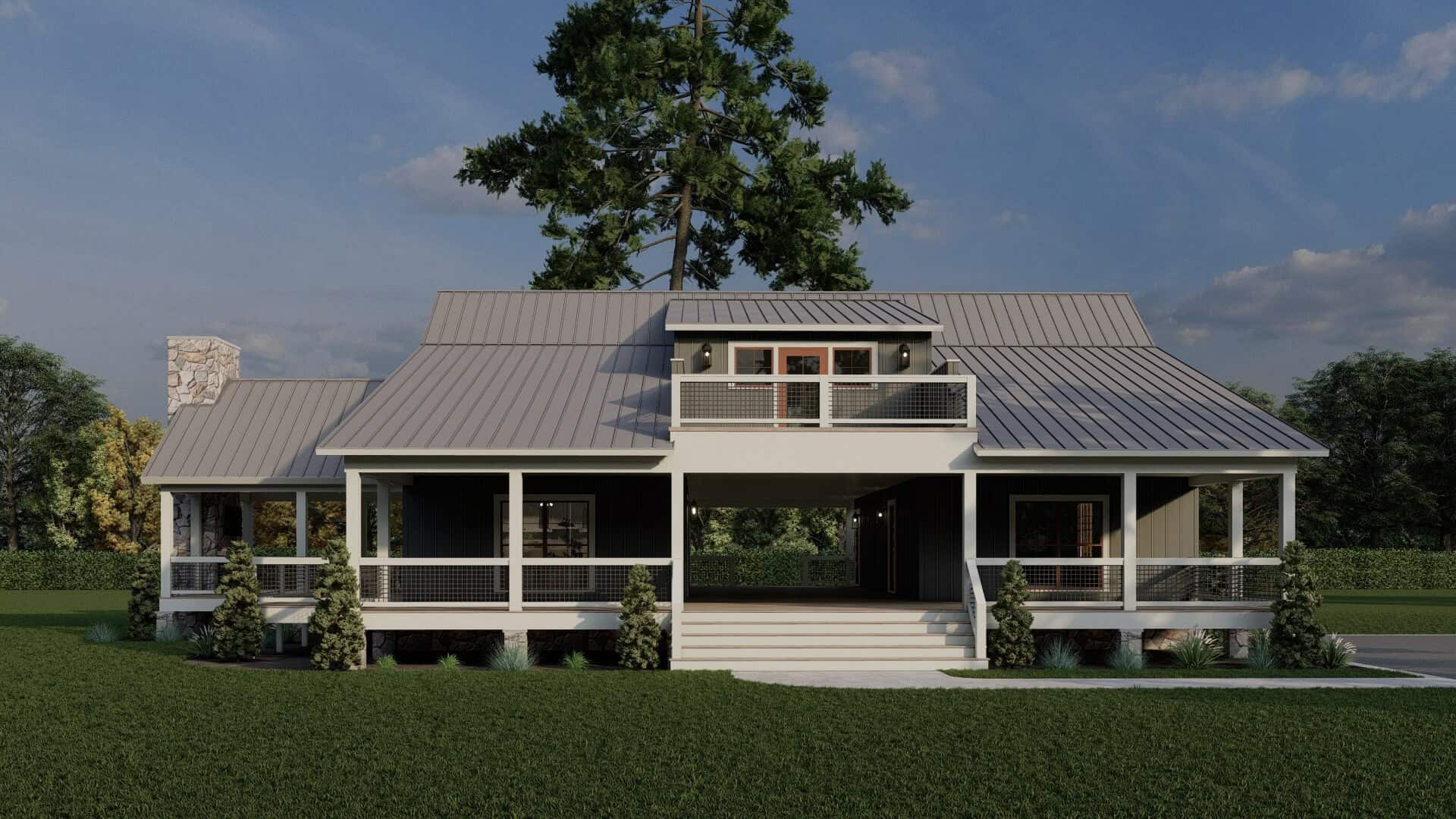 Lake Home Plan - 3 Bedrms, 3.5 Baths - 2830 Sq Ft - #193-1381