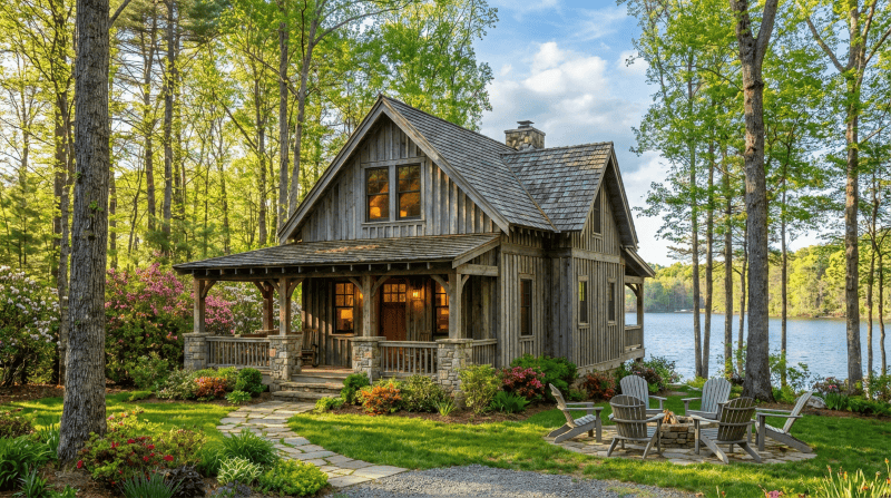 Rustic House Plan - 1 Bedrms, 1.5 Baths - 1161 Sq Ft - #193-1405
