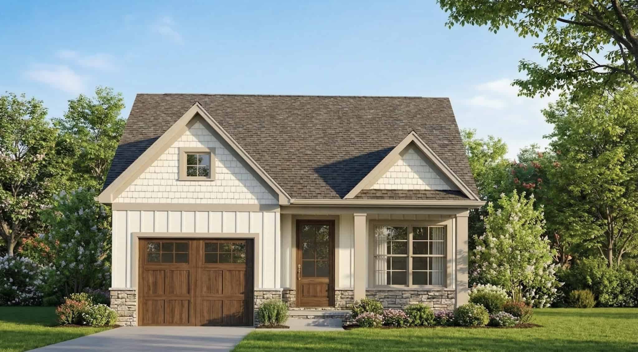 Craftsman House Plan - 2 Bedrms, 2 Baths - 1105 Sq Ft - #193-1410