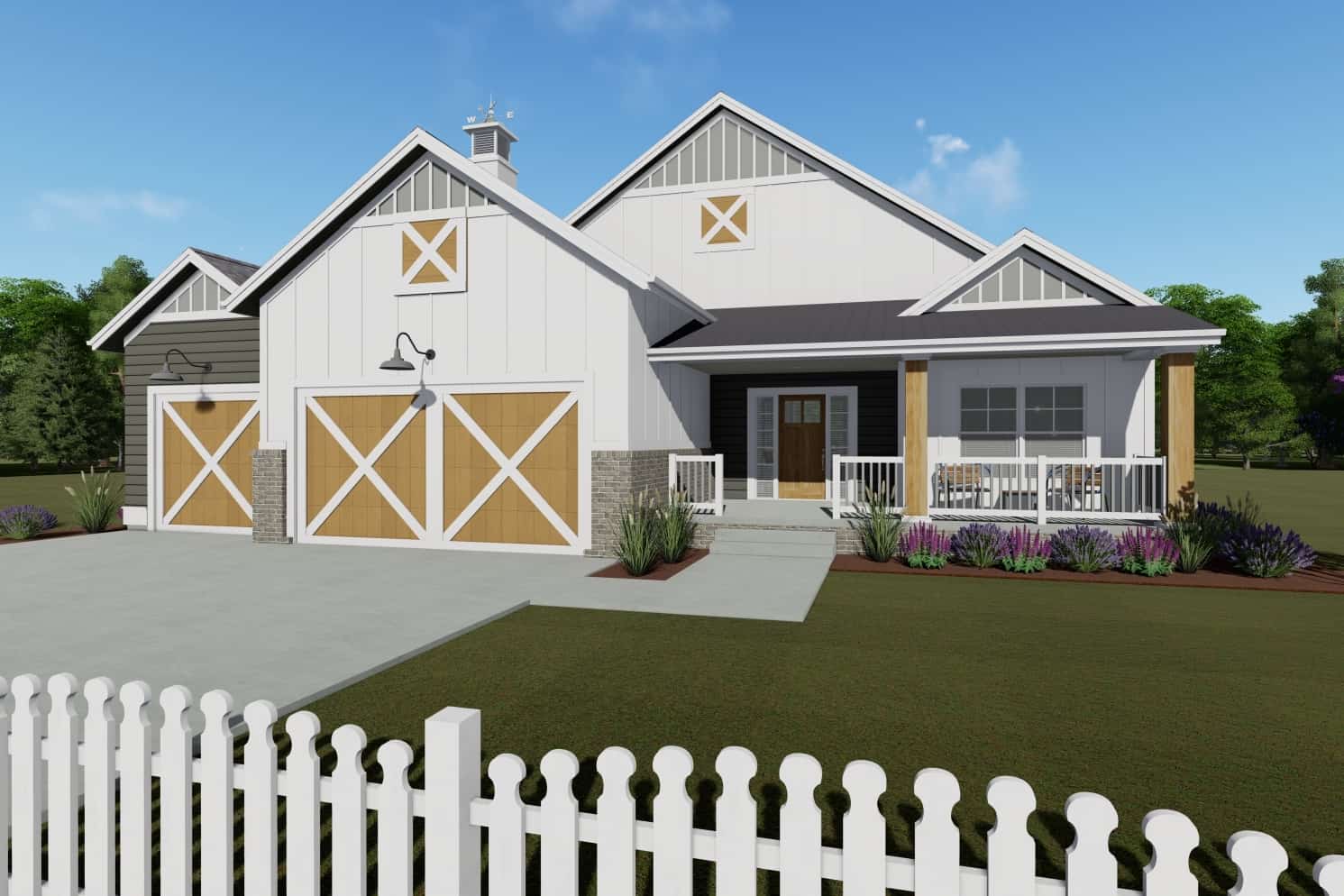 2-Bedroom, 1463 Sq Ft Modern Farmhouse Home - Plan #194-1016 - Main Exterior