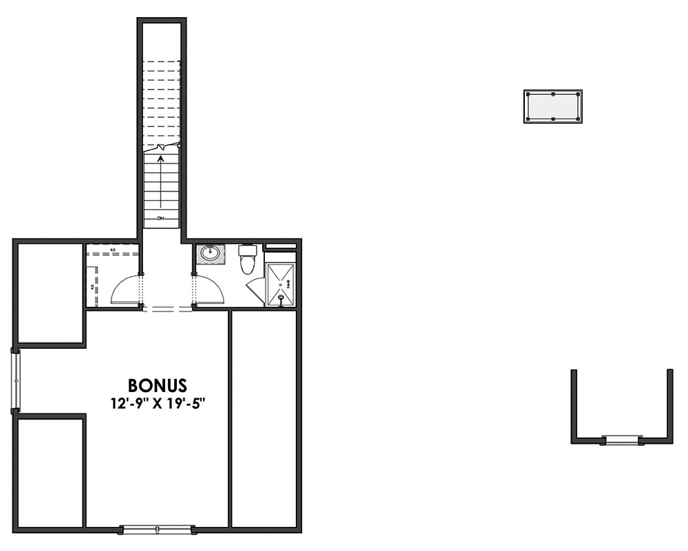 Floor Plan Bonus Room