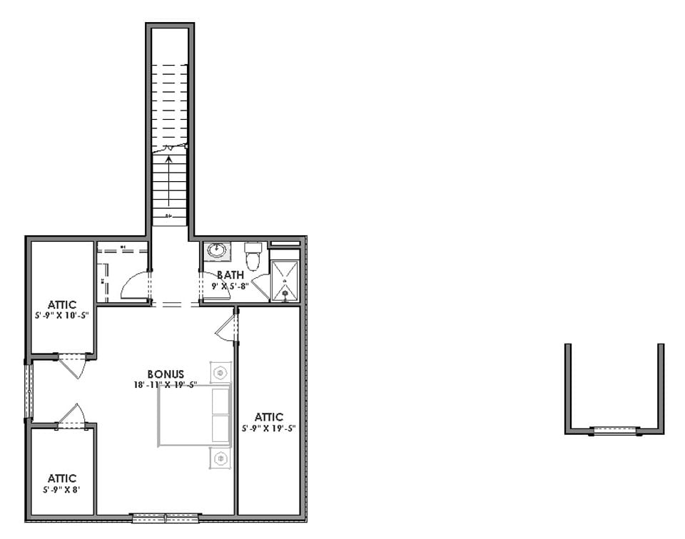 Floor Plan Bonus Room