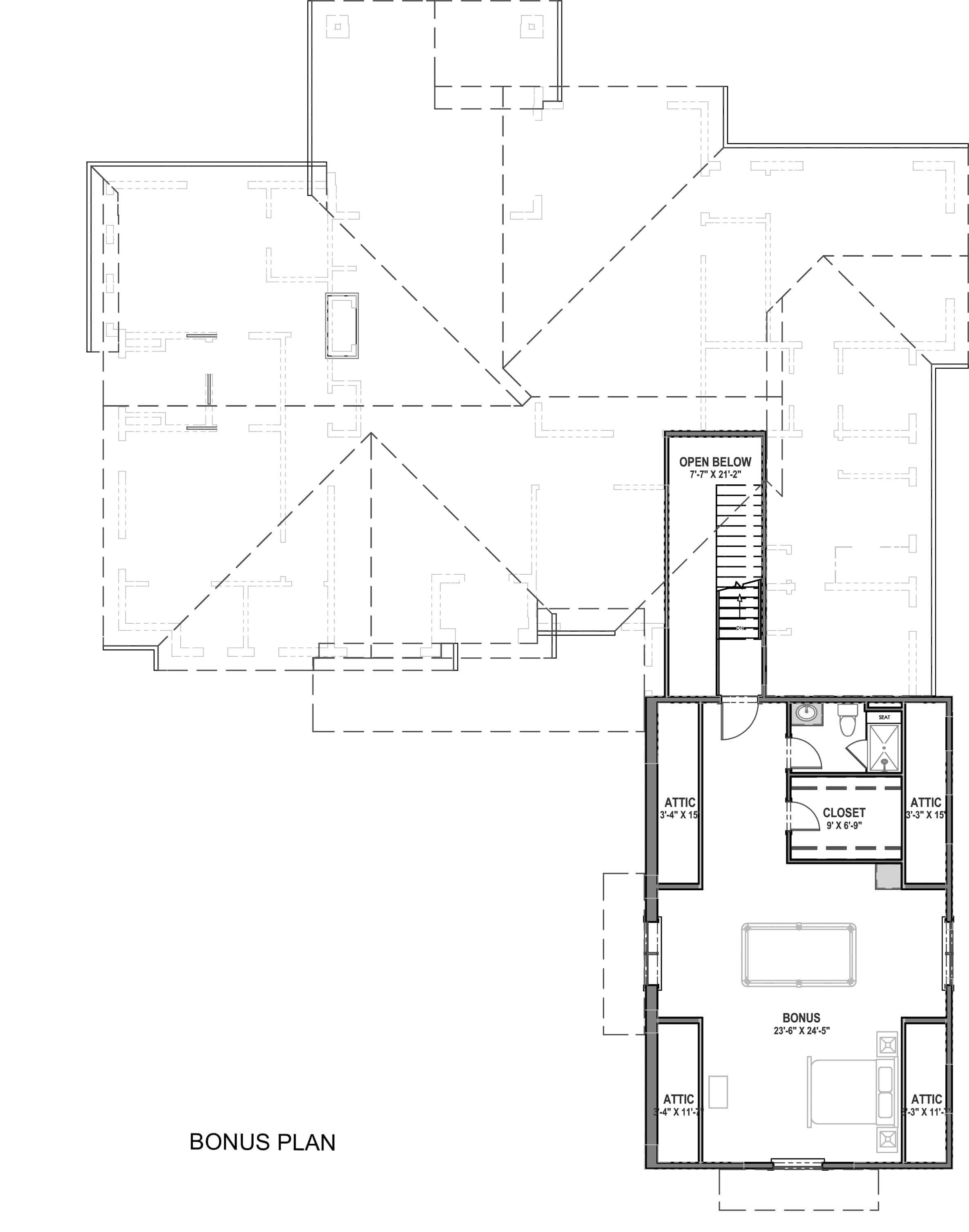 Floor Plan Bonus Room