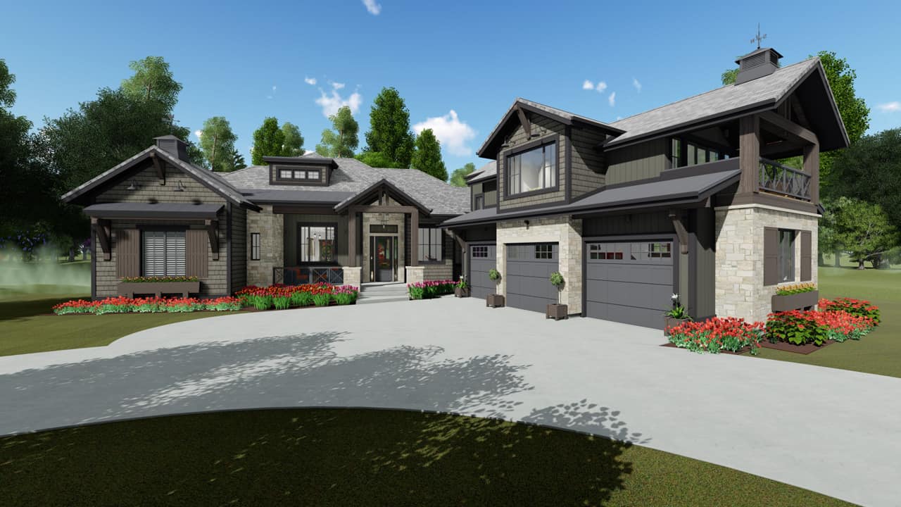 4-Bedroom, 2998 Sq Ft Farmhouse House - Plan #194-1033 - Front Exterior