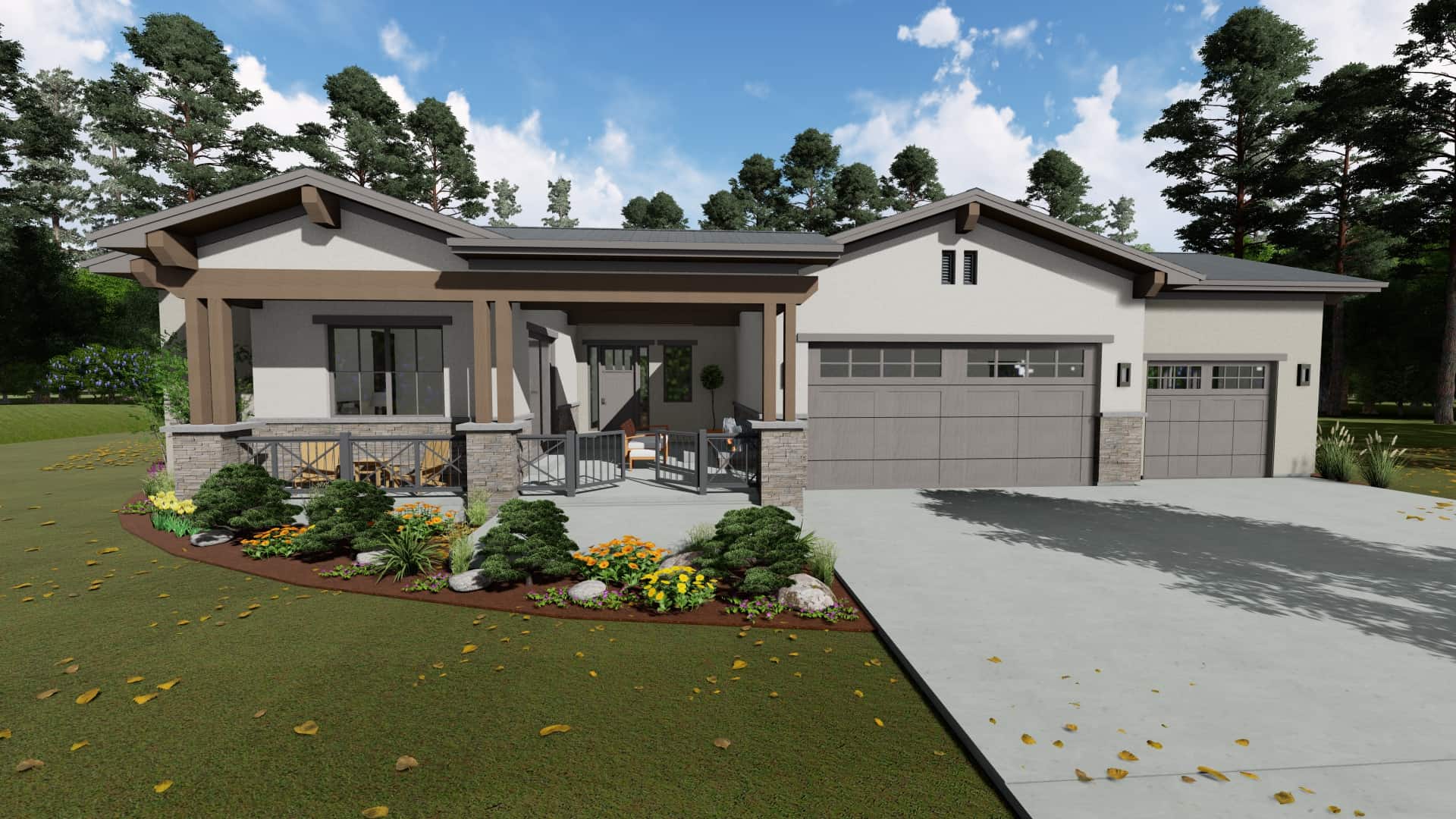 3–5-Bedroom, 2485 Sq Ft Ranch House - Plan #194-1053 - Front Exterior