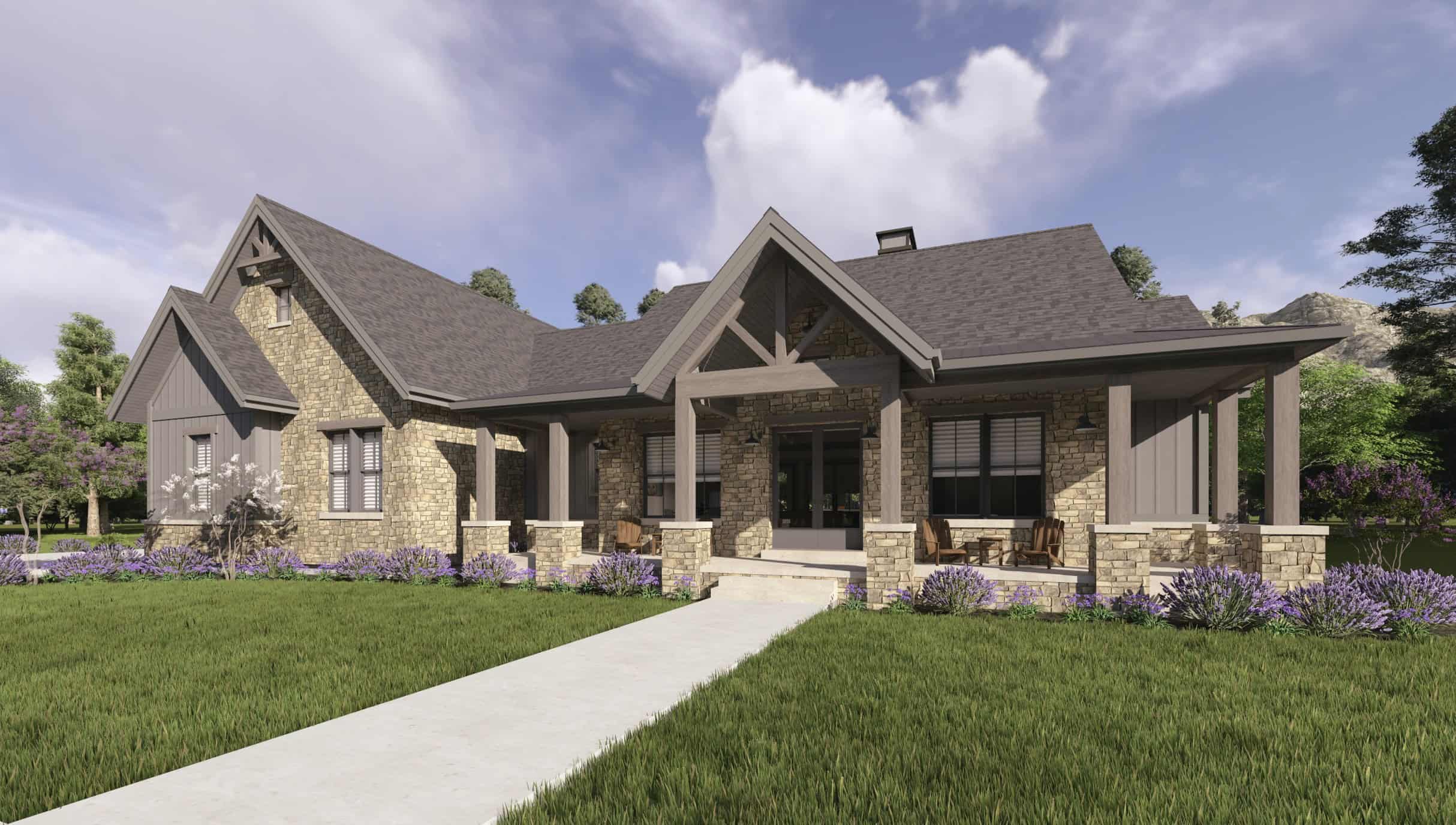 Craftsman Plan, 3-5 Bedrms, 2.5-5.5 Baths, 2285-4674 Sq Ft #194-1076