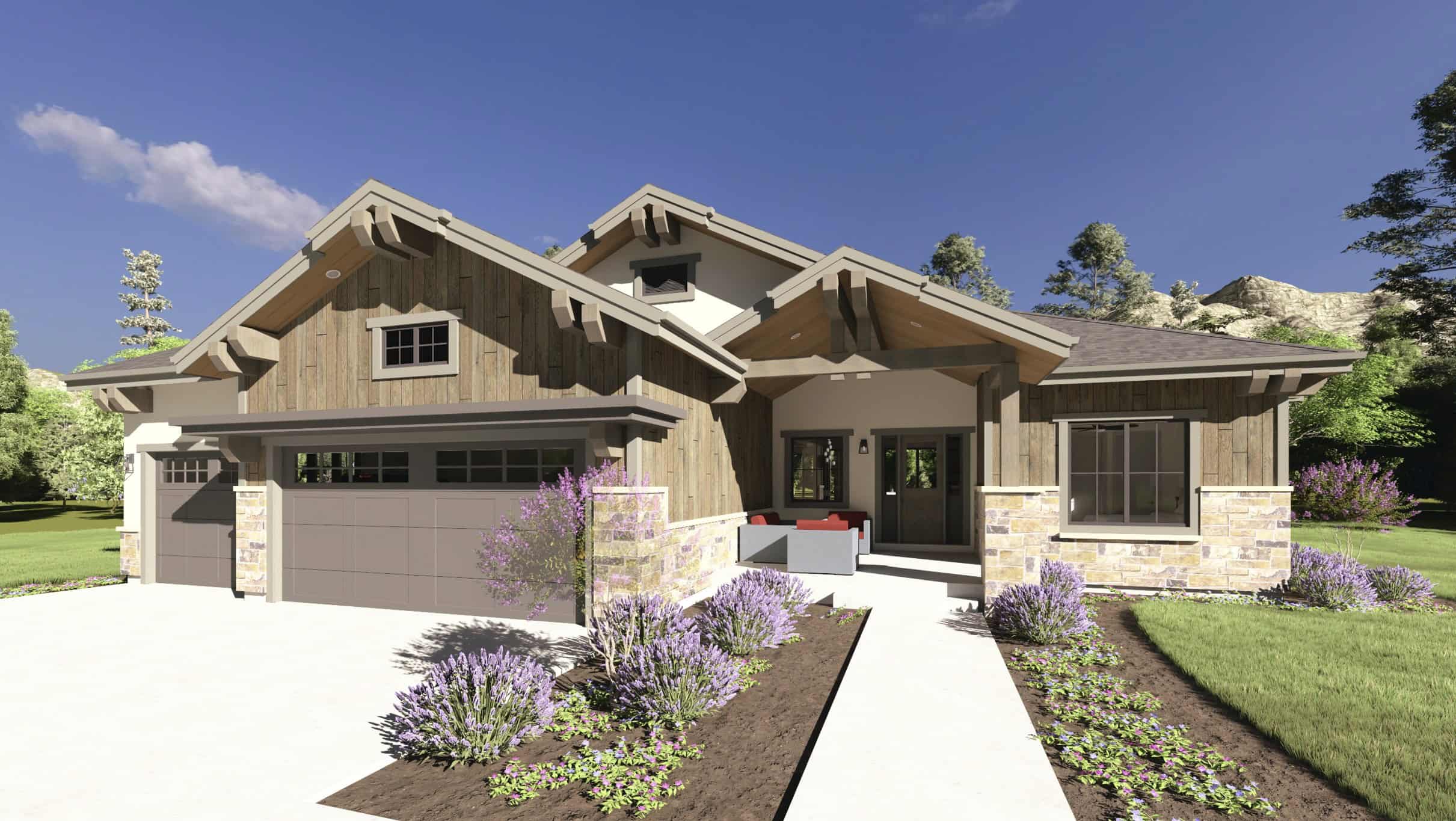 Craftsman Plan, 3-6 Bedrms, 2.5-4.5 Baths, 2520-4396 Sq Ft #194-1077