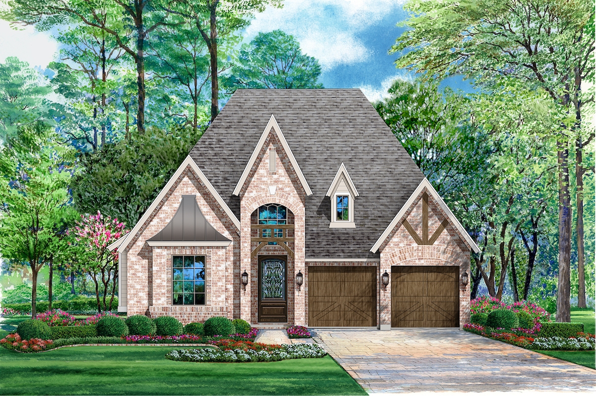 3-Bedroom, 2640 Sq Ft Tudor House Plan - 195-1044 - Front Exterior
