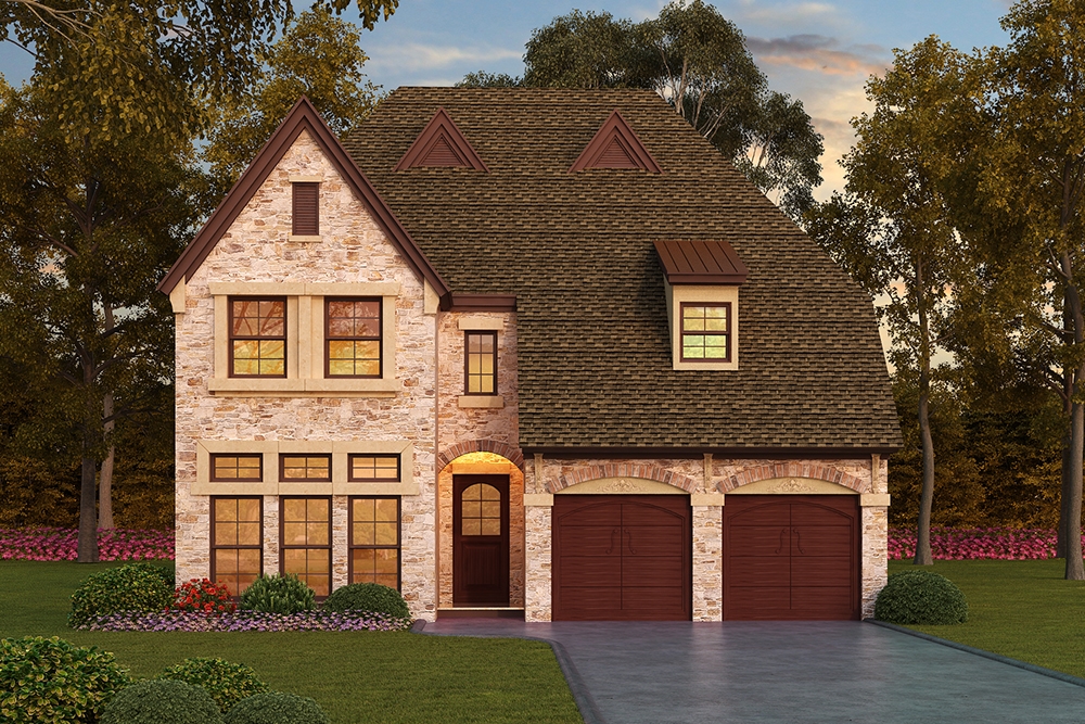 3-Bedroom, 3407 Sq Ft Tudor Home Plan - 195-1059 - Main Exterior