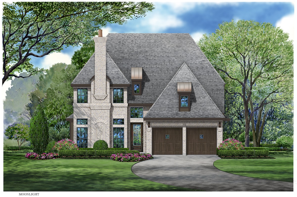 3-Bedroom, 3818 Sq Ft European Home Plan - 195-1074 - Main Exterior