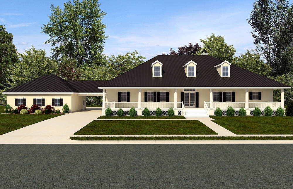 3-Bedroom, 3045 Sq Ft Craftsman Home Plan - 195-1139 - Main Exterior