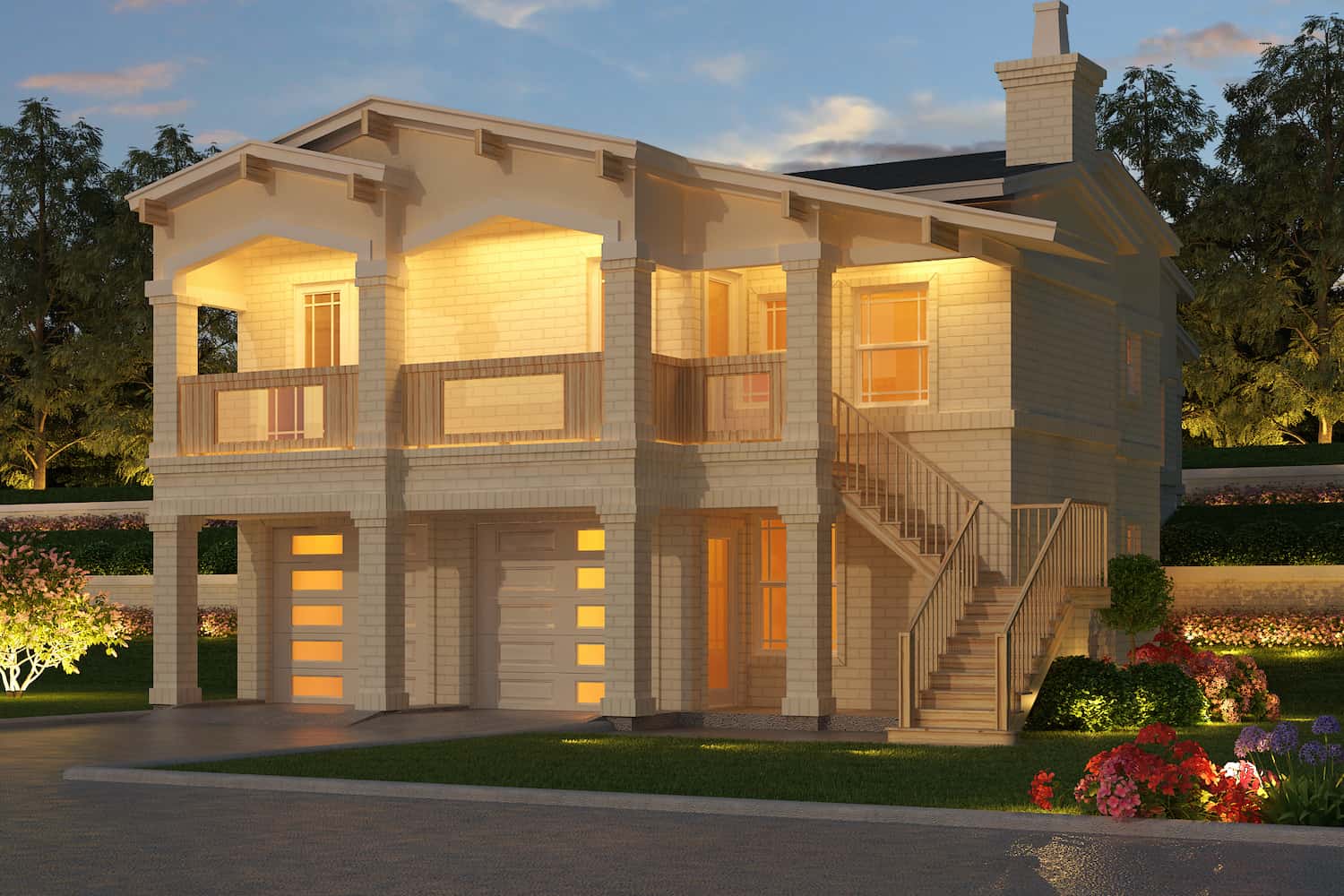 3-Bedroom, 2159 Sq Ft Contemporary Home - Plan #195-1305 - Main Exterior