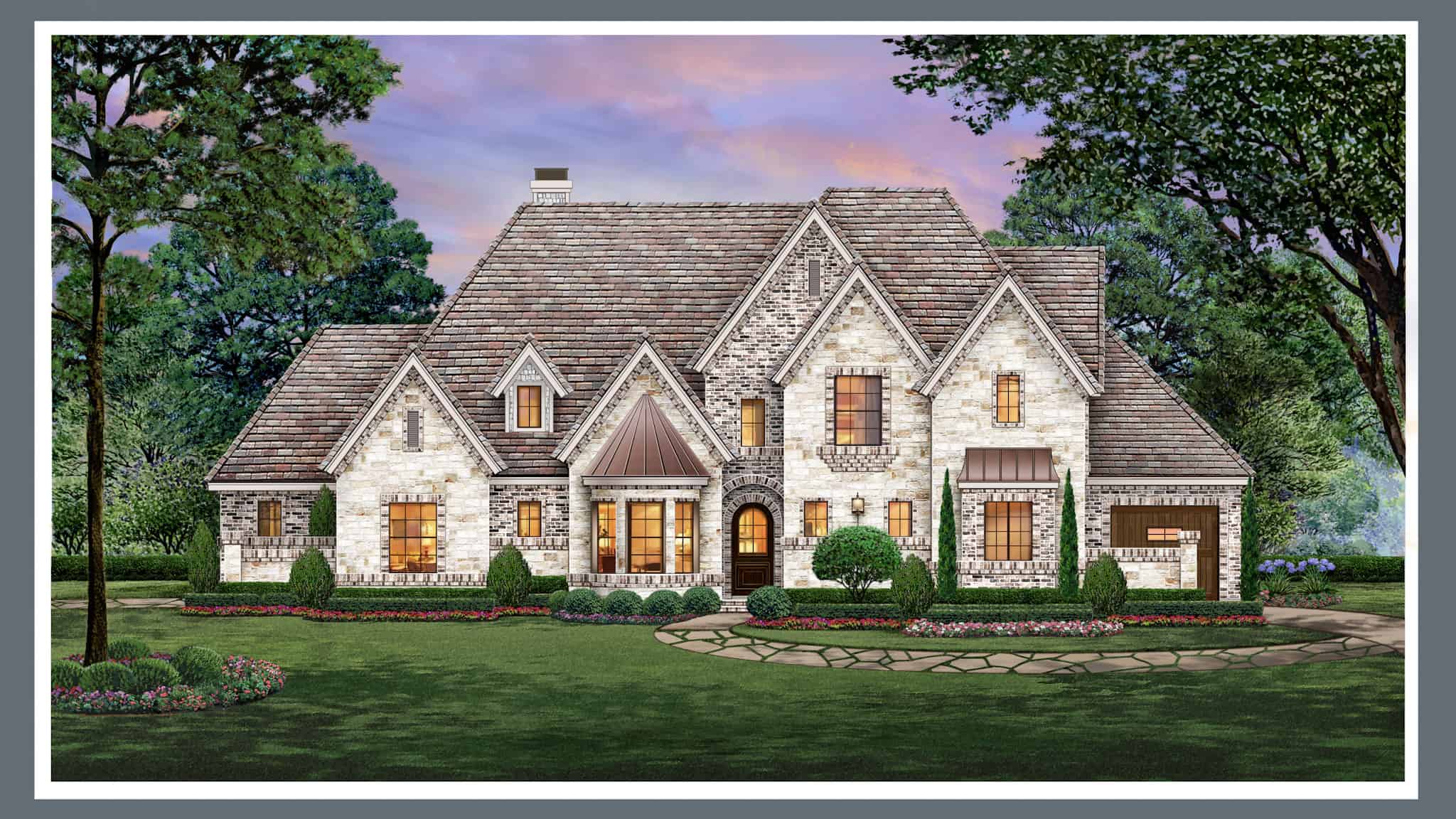 Rustic Home Plan - 4 Bedrms, 3 Baths - 3011 Sq Ft - #195-1310