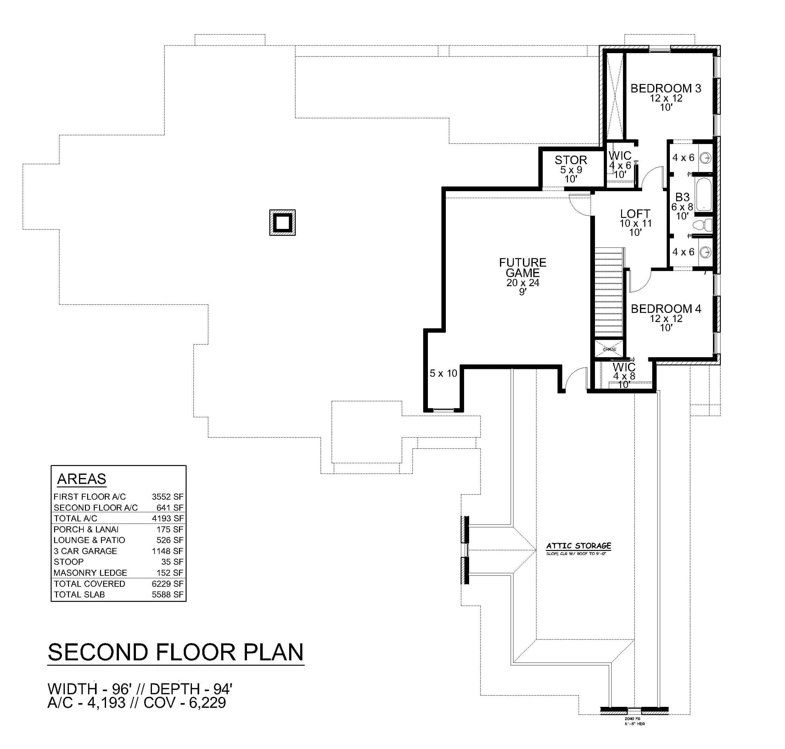 Floor Plan Second Story