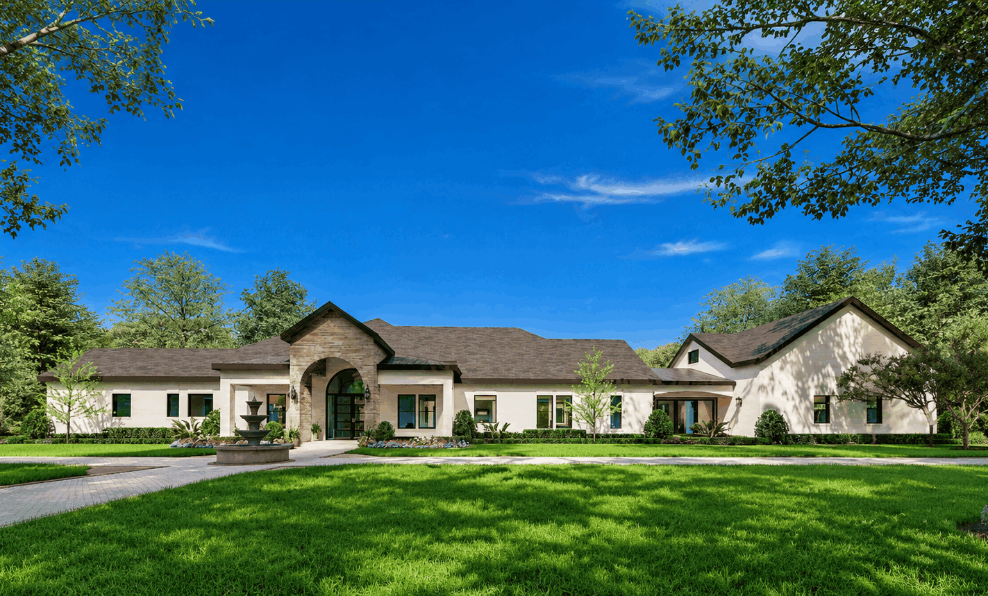 3-Bedroom, 4388 Sq Ft Contemporary Home Plan - 195-1362 - Main Exterior