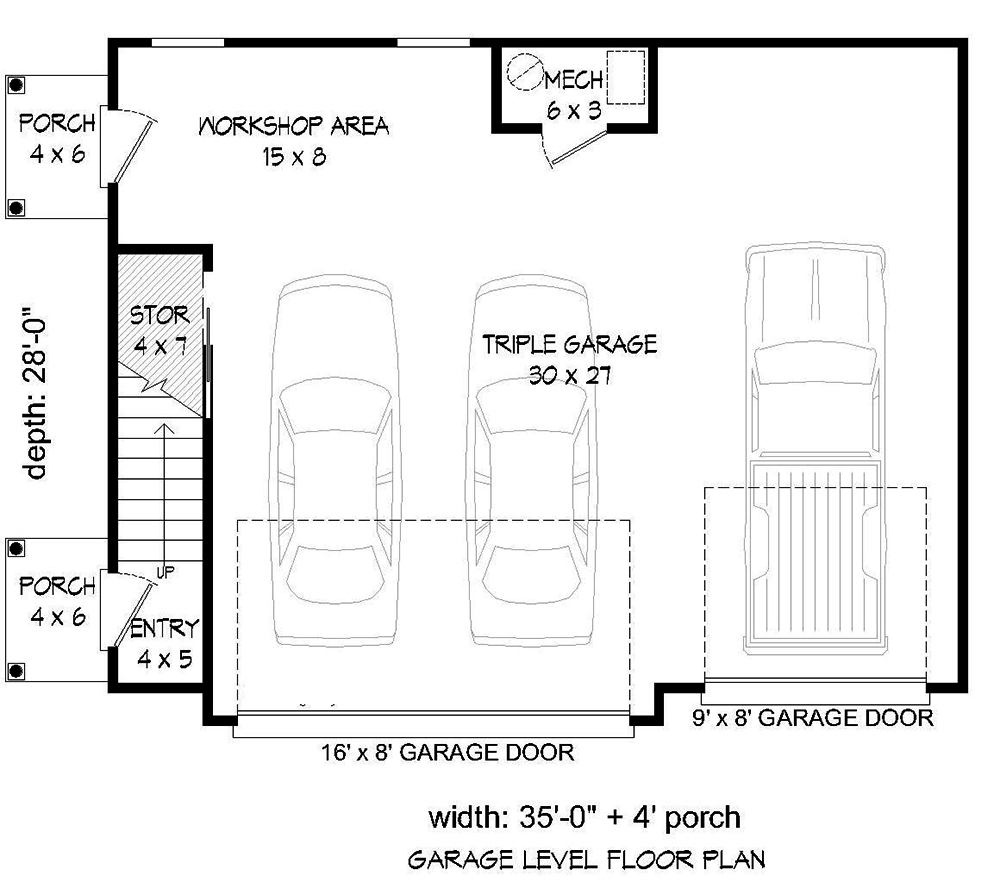 Floor Plan Garage