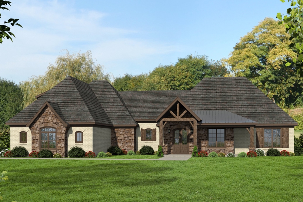 3-Bedroom, 2700 Sq Ft French Home - Plan #196-1041 - Main Exterior