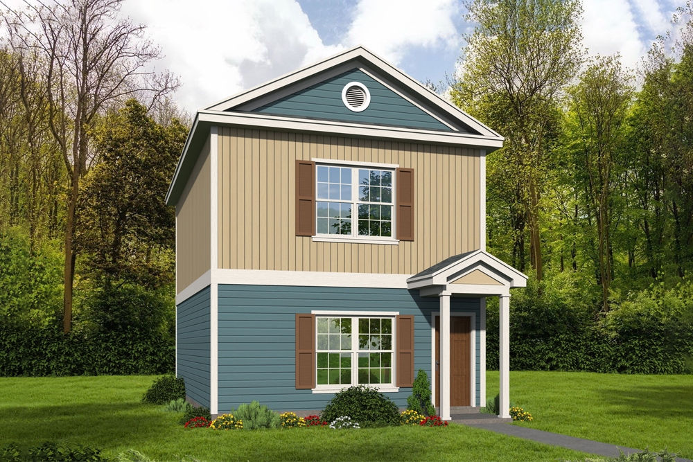 2-Bedroom, 1140 Sq Ft Traditional Home - Plan #196-1067 - Main Exterior