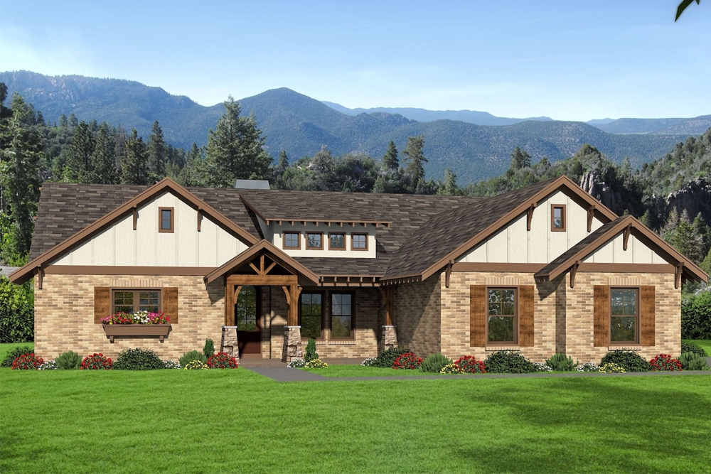 3-Bedroom, 2500 Sq Ft Ranch Home - Plan #196-1074 - Main Exterior