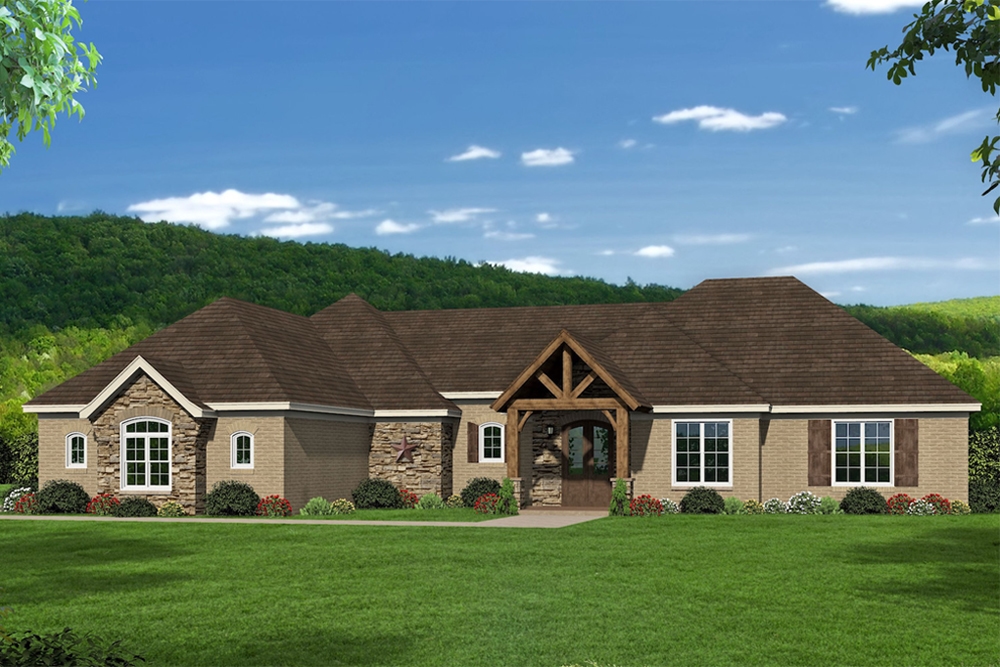 3–4-Bedroom, 3292 Sq Ft Luxury House - Plan #196-1076 - Front Exterior