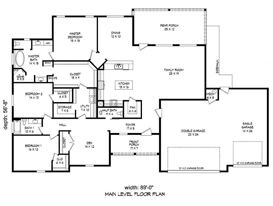 Floor Plan Main Level