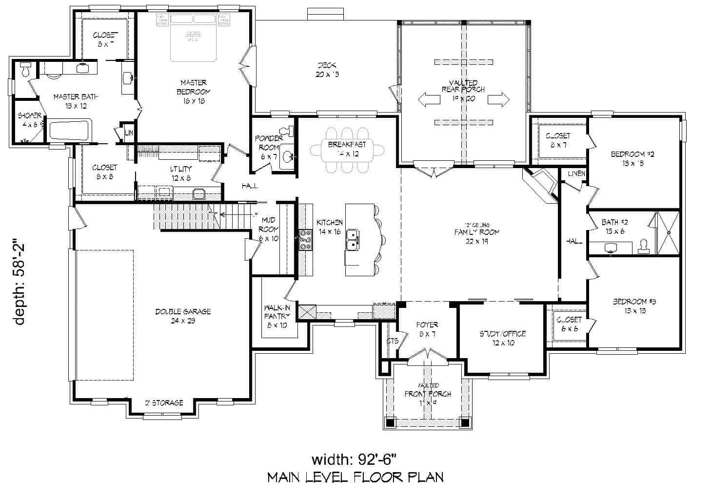 Floor Plan Main Level