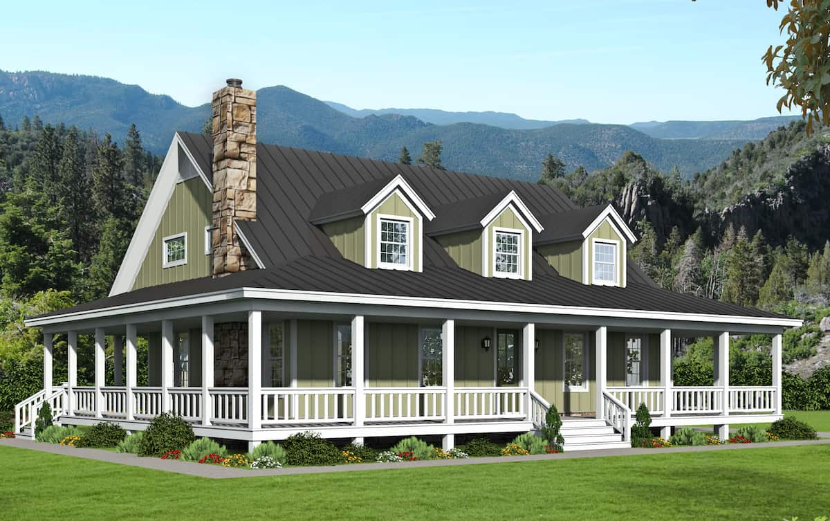 3-Bedroom, 2662 Sq Ft Farmhouse Home - Plan #196-1195 - Main Exterior