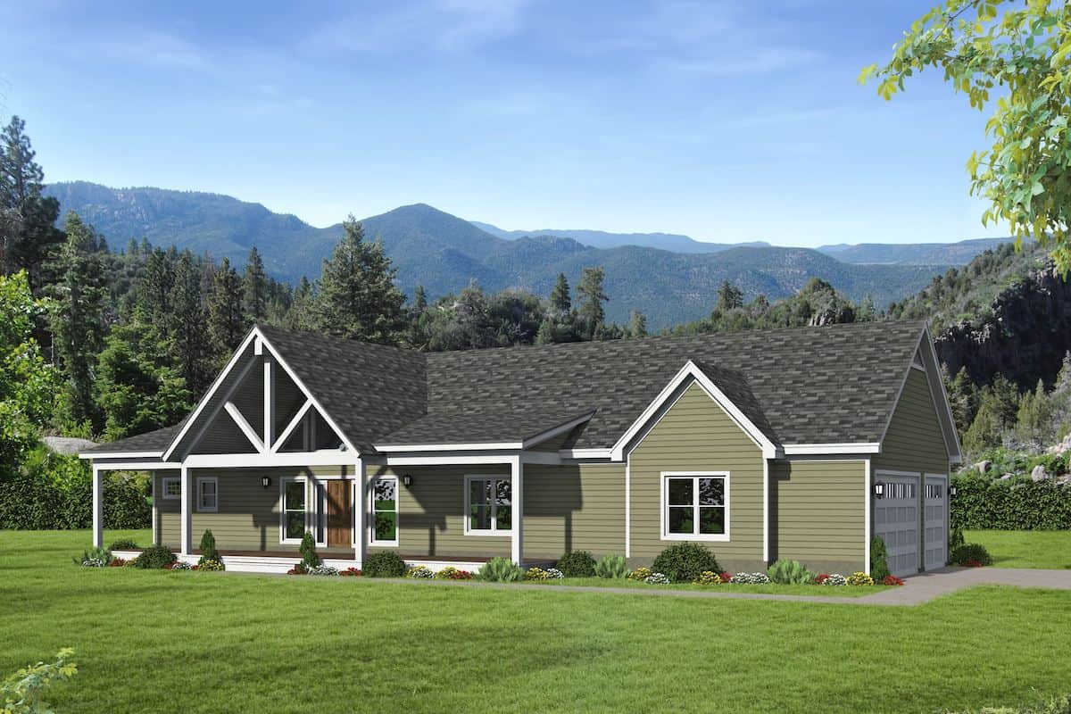 2-Bedroom, 1500 Sq Ft Ranch Home - Plan #196-1196 - Main Exterior