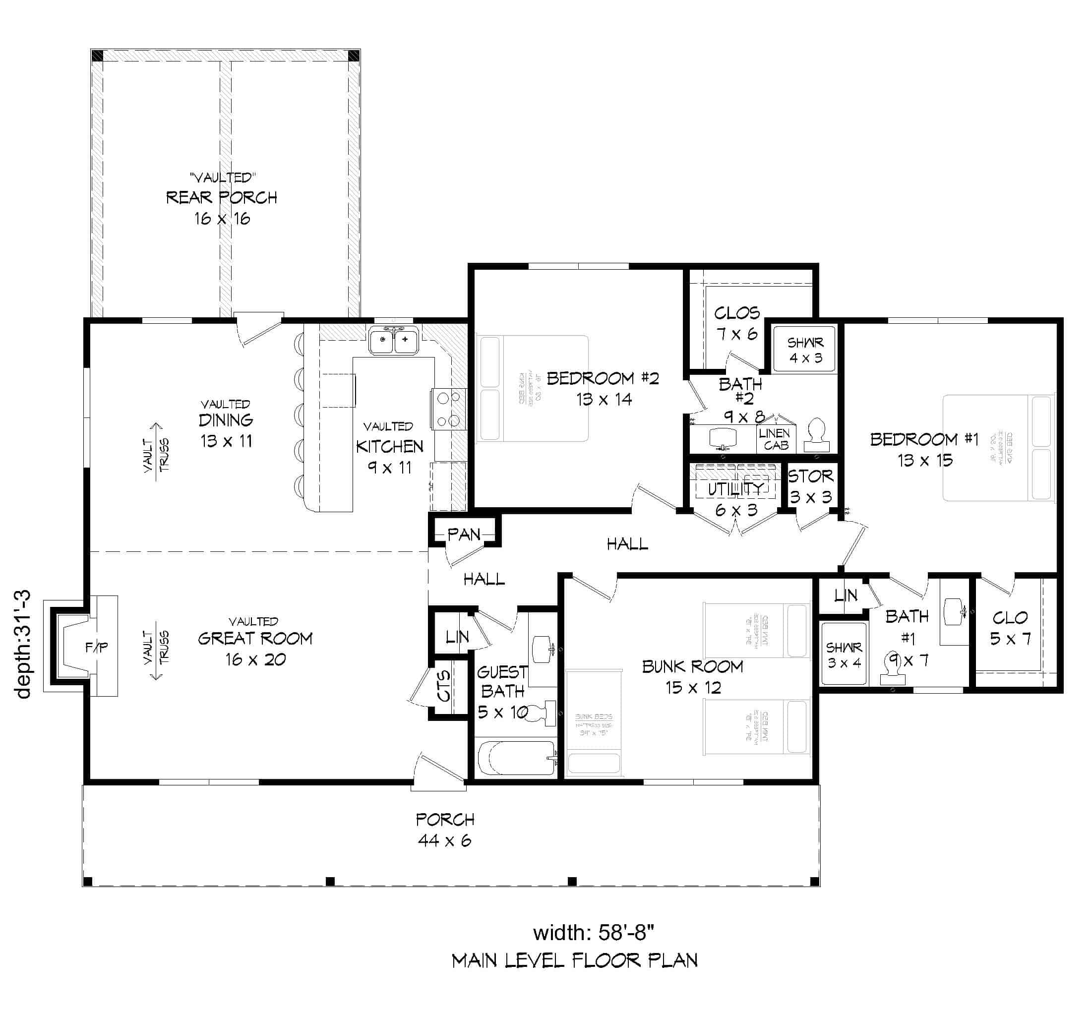 Floor Plan Main Level