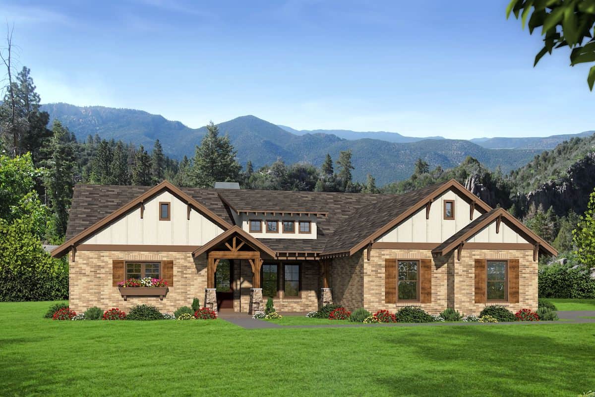 3-Bedroom, 2491 Sq Ft Ranch House - Plan #196-1206 - Front Exterior