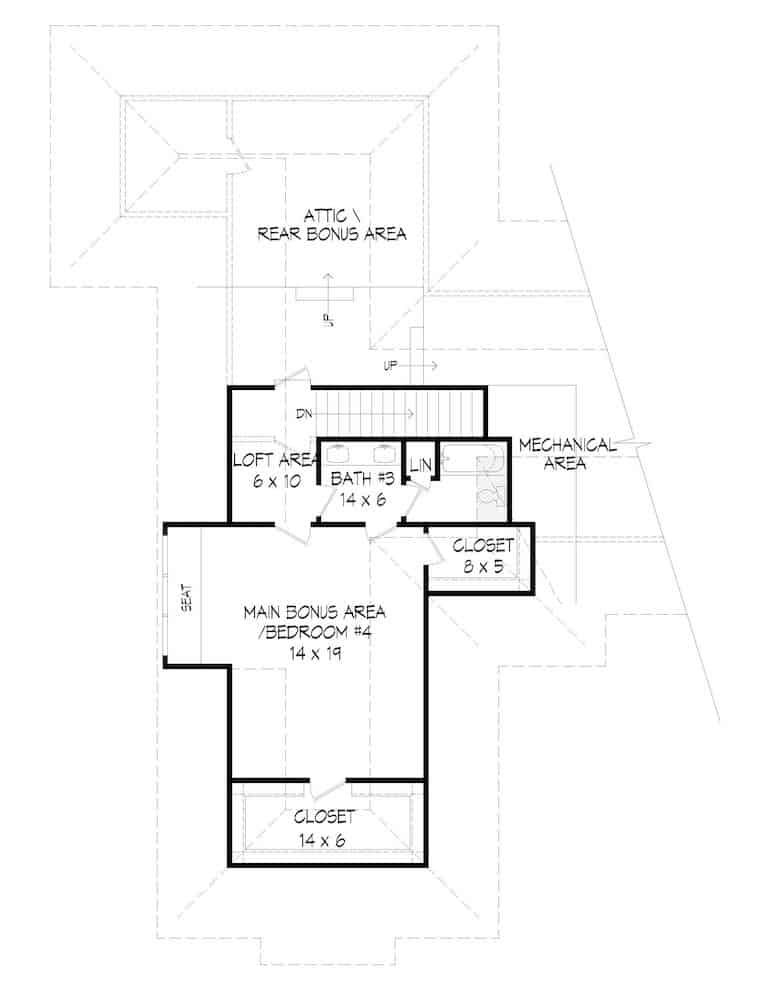 Floor Plan Bonus Room
