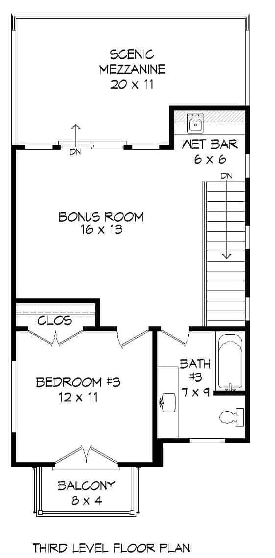 Floor Plan Third Story