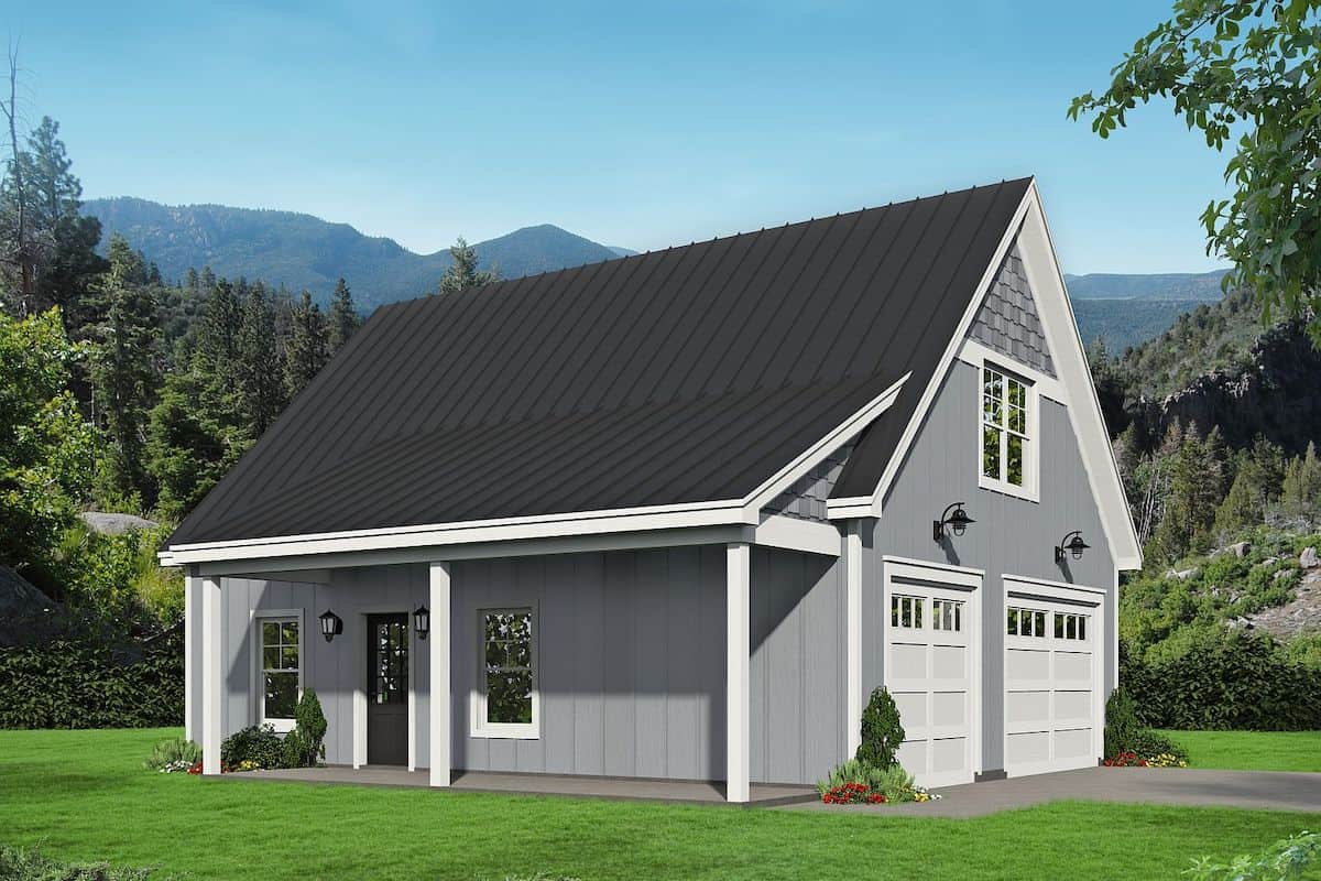 1-Bedroom, 1132 Sq Ft Farmhouse Home - Plan #196-1227 - Main Exterior