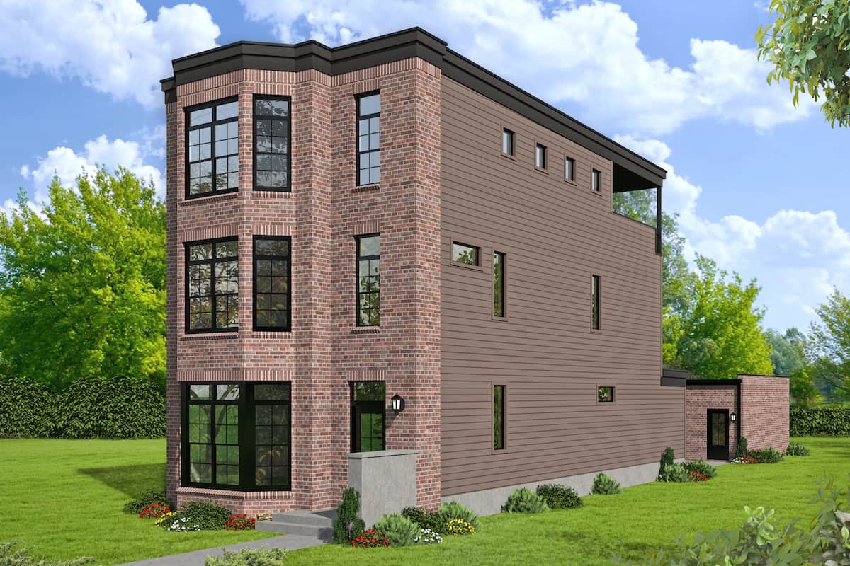 3-Bedroom, 2843 Sq Ft Modern Home - Plan #196-1232 - Main Exterior