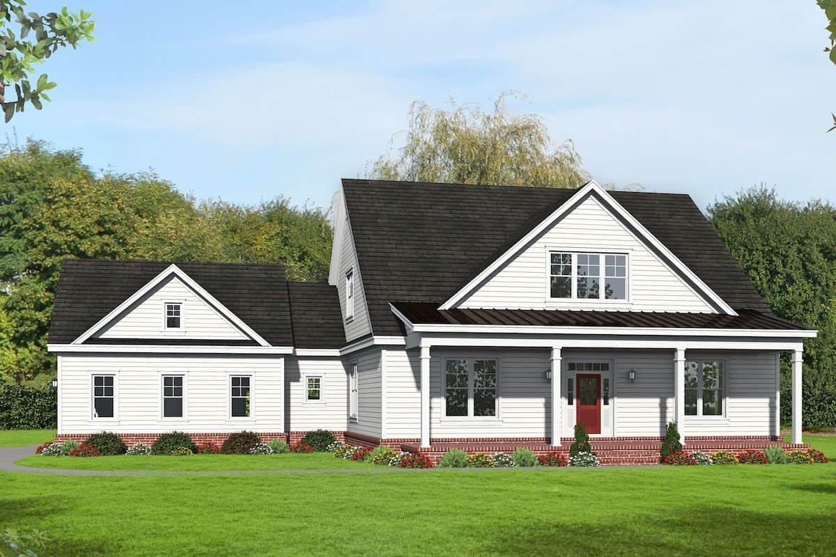 3-4 Bedroom, 2400 Sq Ft Country Colonial Home - Plan #196-1266 - Main Exterior