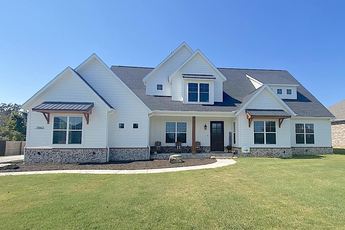 6-Bedroom, 5400 Sq Ft Modern Farmhouse Home - Plan #196-1272 - Main Exterior