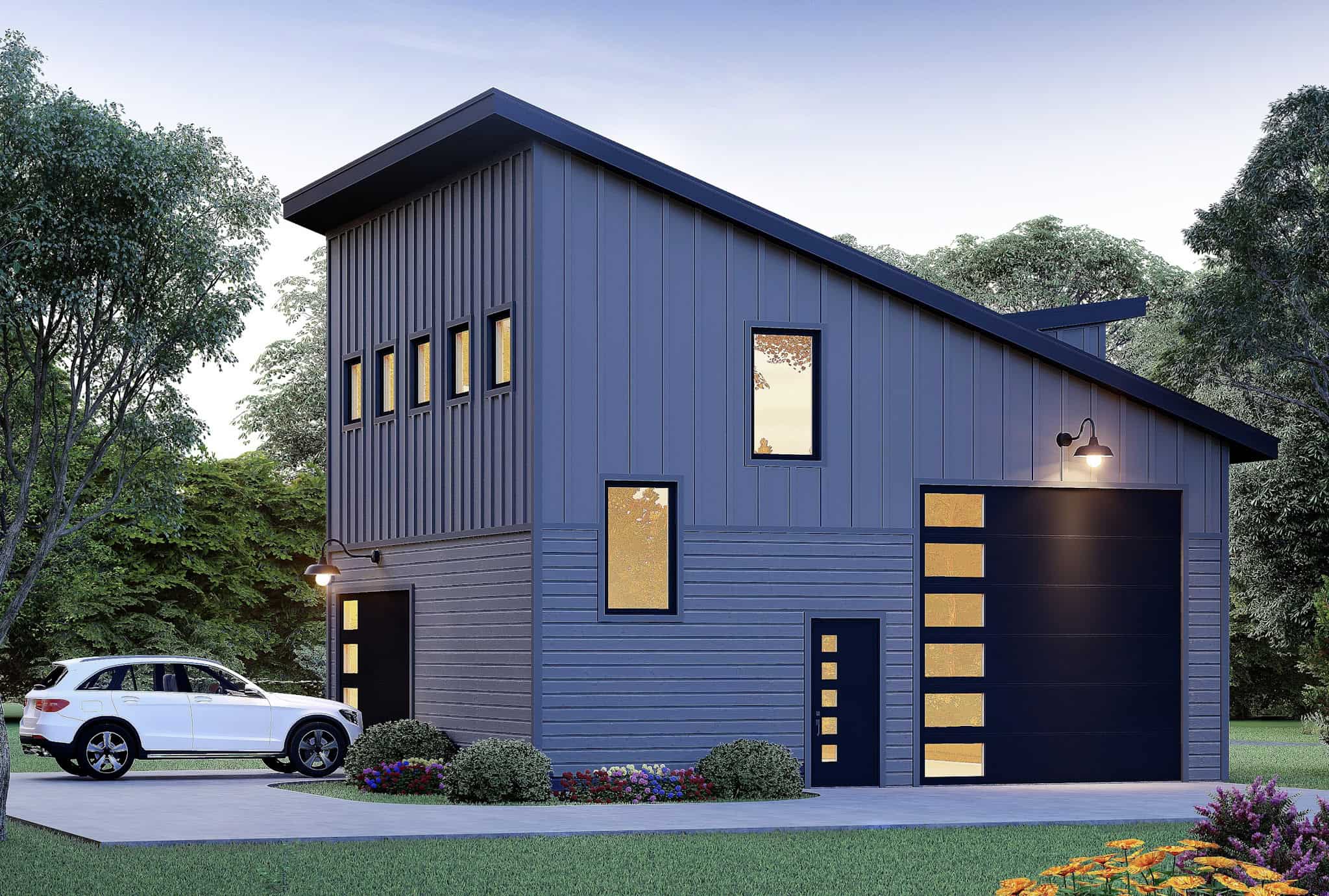 0-Bedroom, 1358 Sq Ft Garage w/Apartments House Plan - 196-1850 - Front Exterior