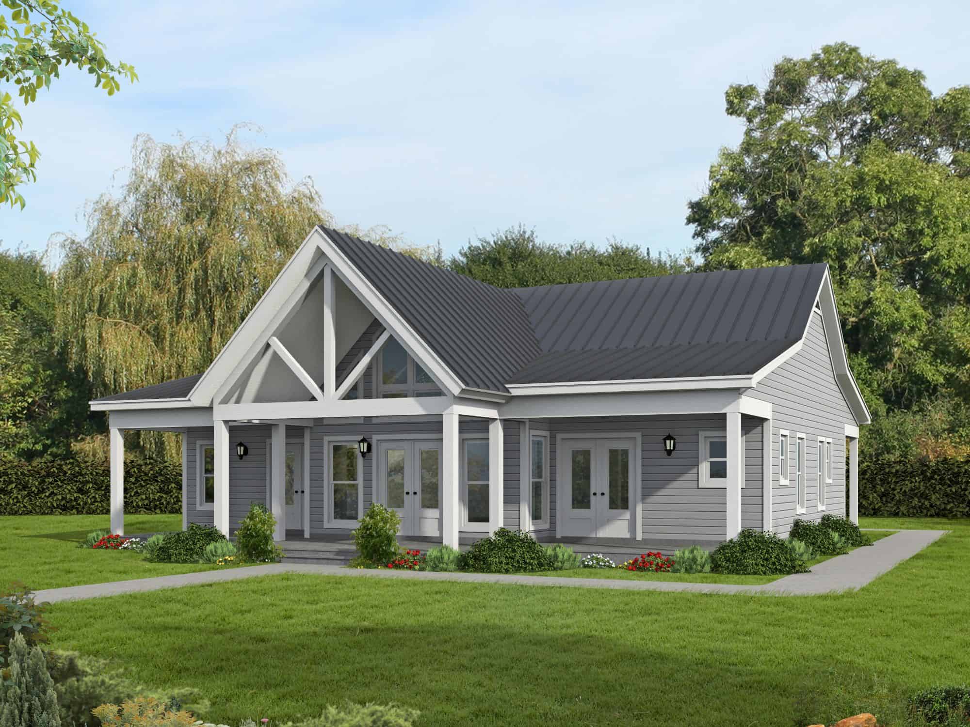 Farmhouse House Plan - 2 Bedrms, 2 Baths - 1551 Sq Ft - #196-1892